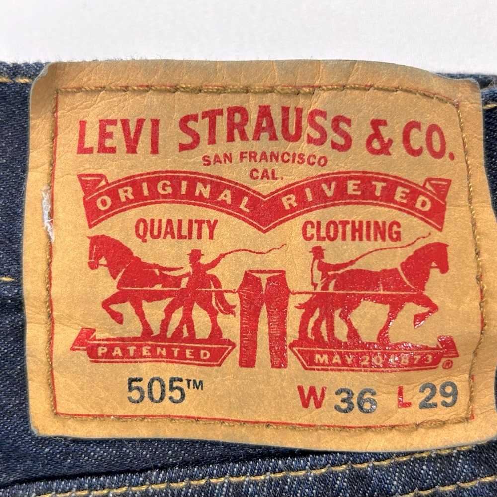 NWOT Levi’s 505 Regular Fit Jeans Size 36 X 29 - Picture 7 of 8
